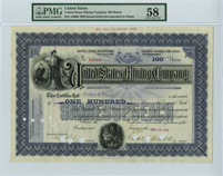 United States Mining Co. - Mining Stock Certificate